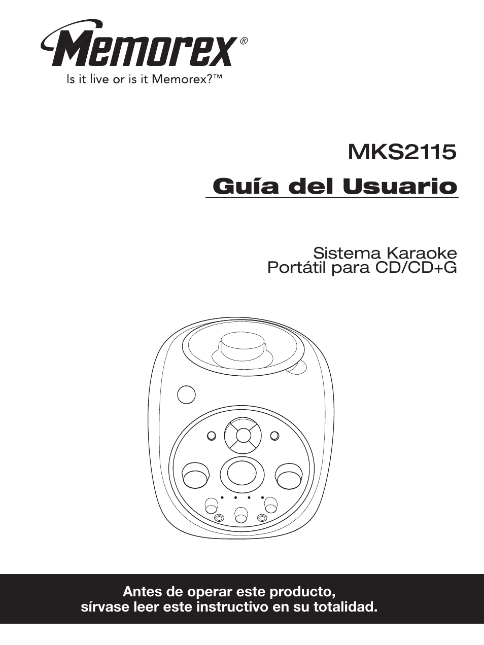 Guía del usuario, Mks2115 | Memorex MKS2115 User Manual | Page 20 / 38