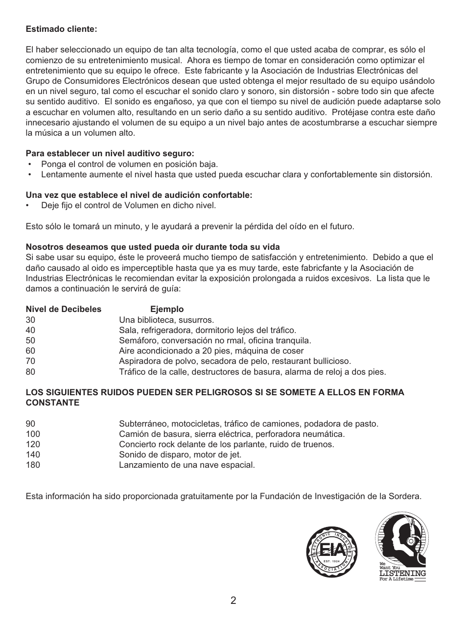 Listening | Memorex MKS2115 User Manual | Page 22 / 38