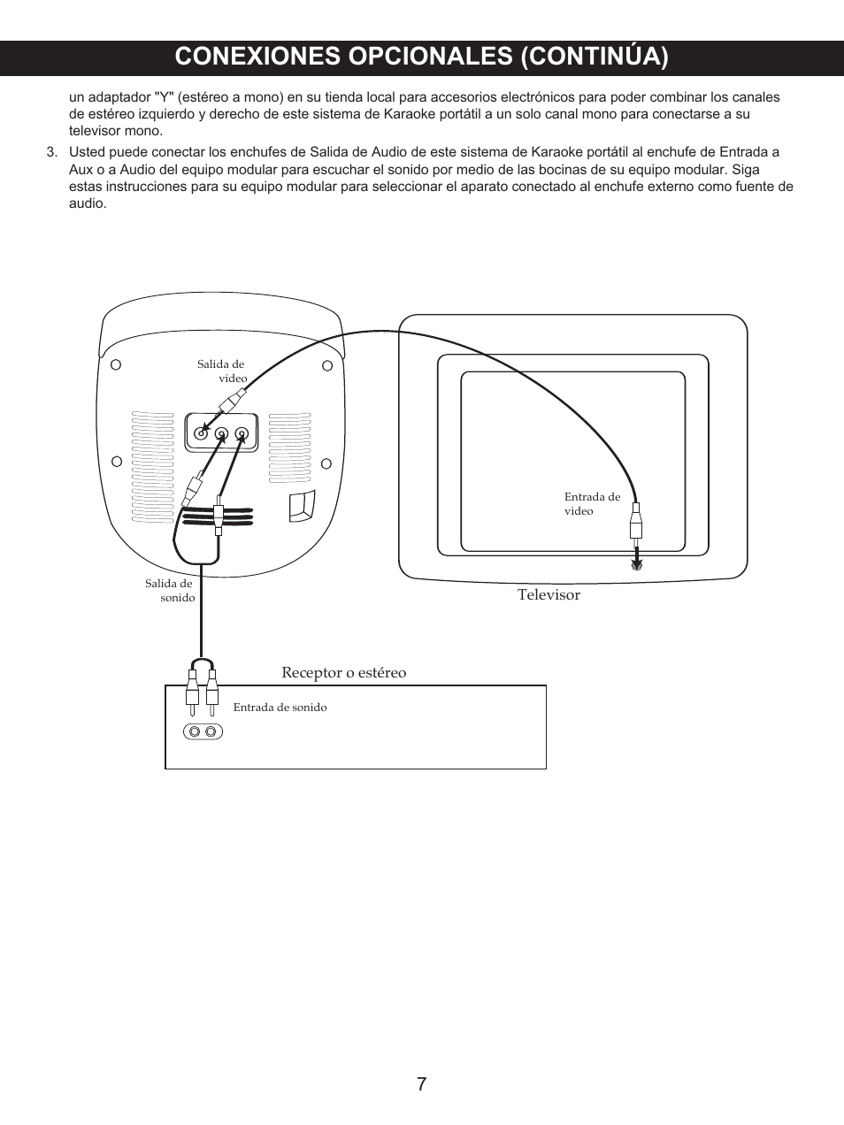 Conexiones opcionales (continúa) | Memorex MKS2115 User Manual | Page 27 / 38