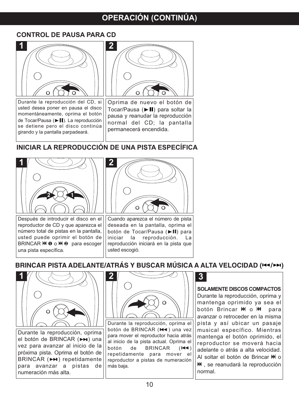 Operación (continúa) | Memorex MKS2115 User Manual | Page 30 / 38