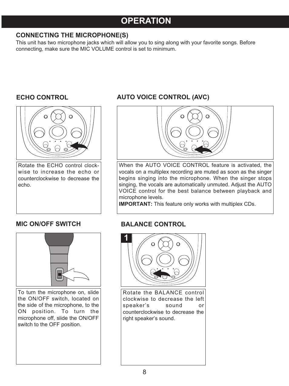 Operation | Memorex MKS2115 User Manual | Page 9 / 38