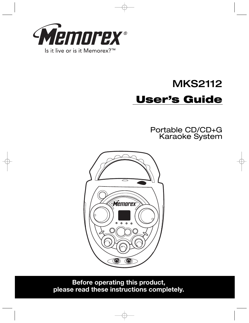 Memorex MKS2112 User Manual | 18 pages