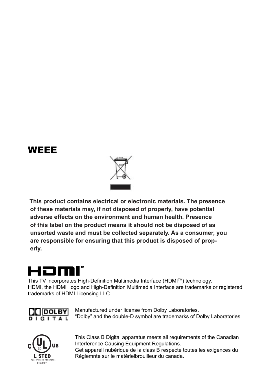 Weee | Memorex 1080p User Manual | Page 2 / 103