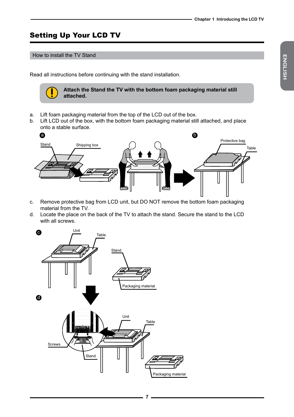 Setting up your lcd tv | Memorex 1080p User Manual | Page 9 / 103
