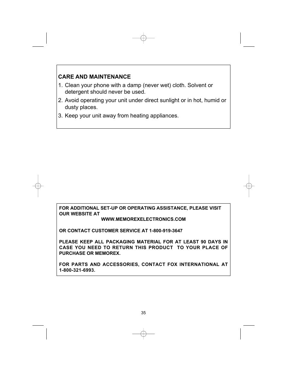 Memorex MPH2410 User Manual | Page 36 / 37