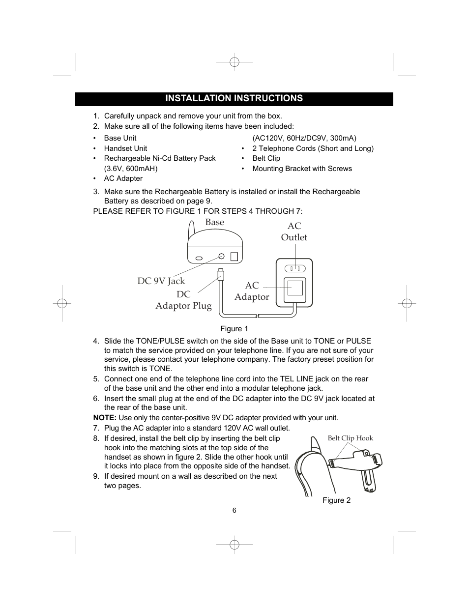 Dc 9v jack | Memorex MPH2410 User Manual | Page 7 / 37