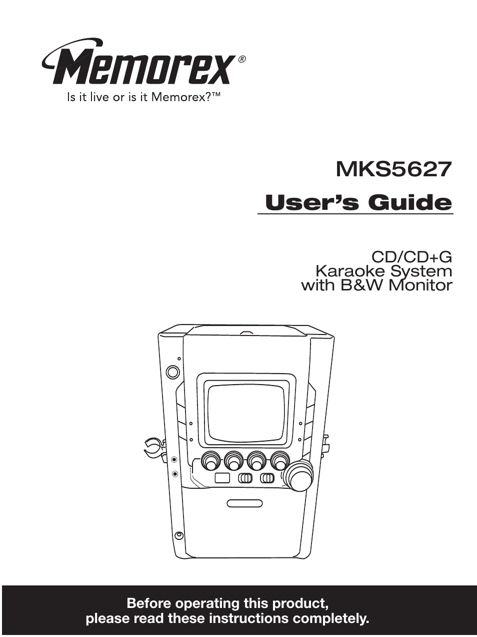 Memorex MKS5627 User Manual | 20 pages