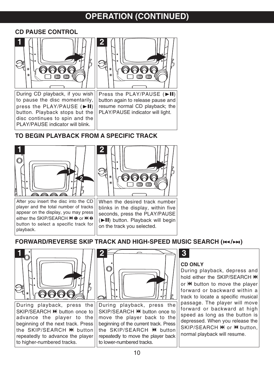 Operation (continued) | Memorex MKS5627 User Manual | Page 11 / 20