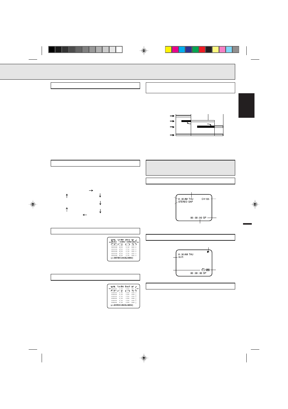 On-screen function display, Setting the timer recording, English | Memorex MVR4042 User Manual | Page 21 / 52