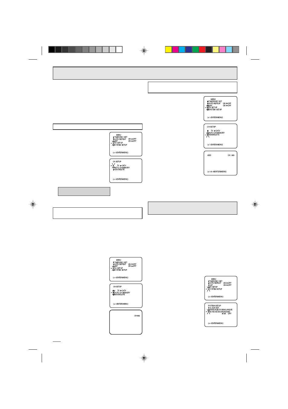 Ajuste de canales, Eliminacion de ruido | Memorex MVR4042 User Manual | Page 42 / 52