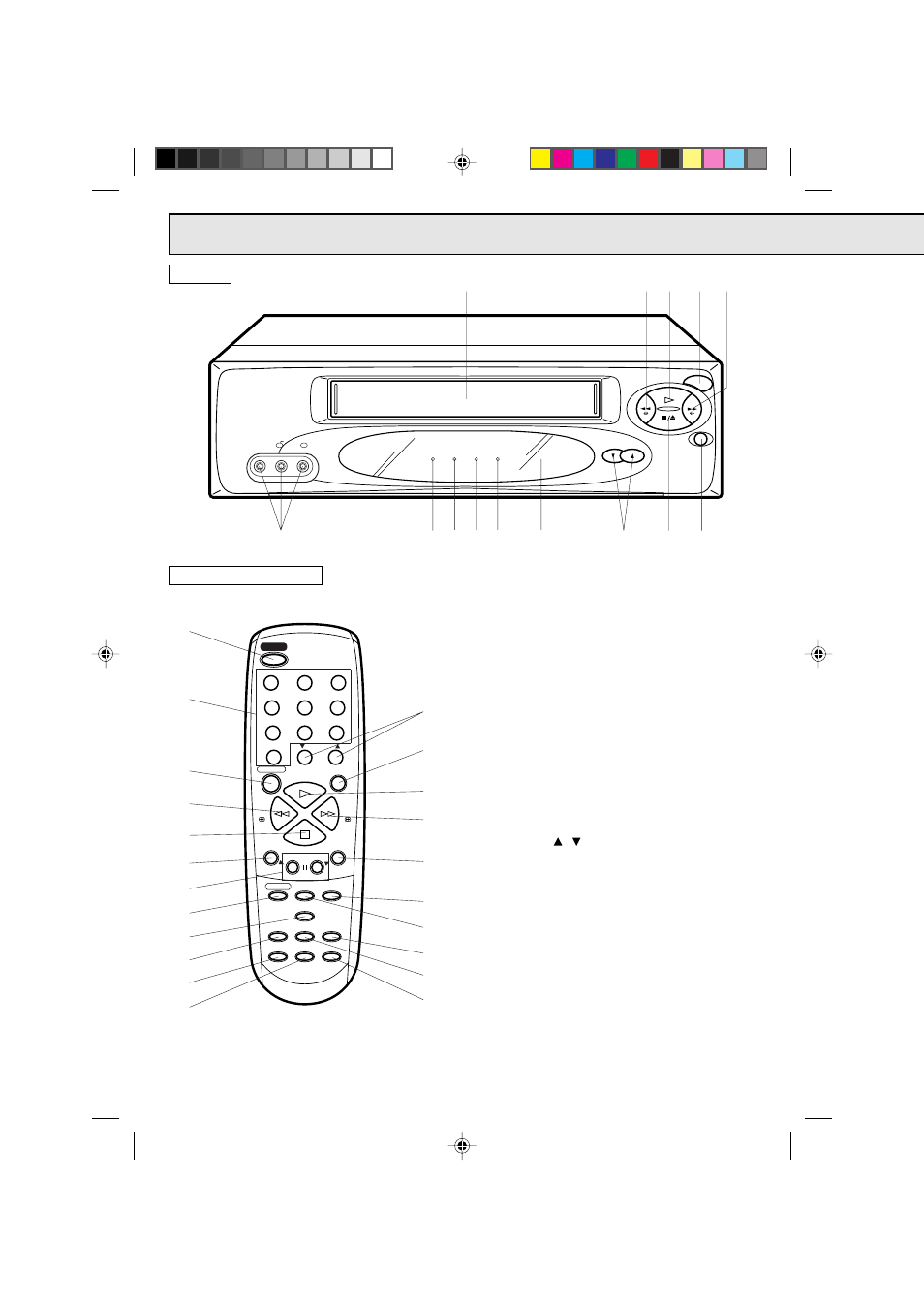 Location of controls, Front, Remote control | Memorex MVR4042 User Manual | Page 8 / 52