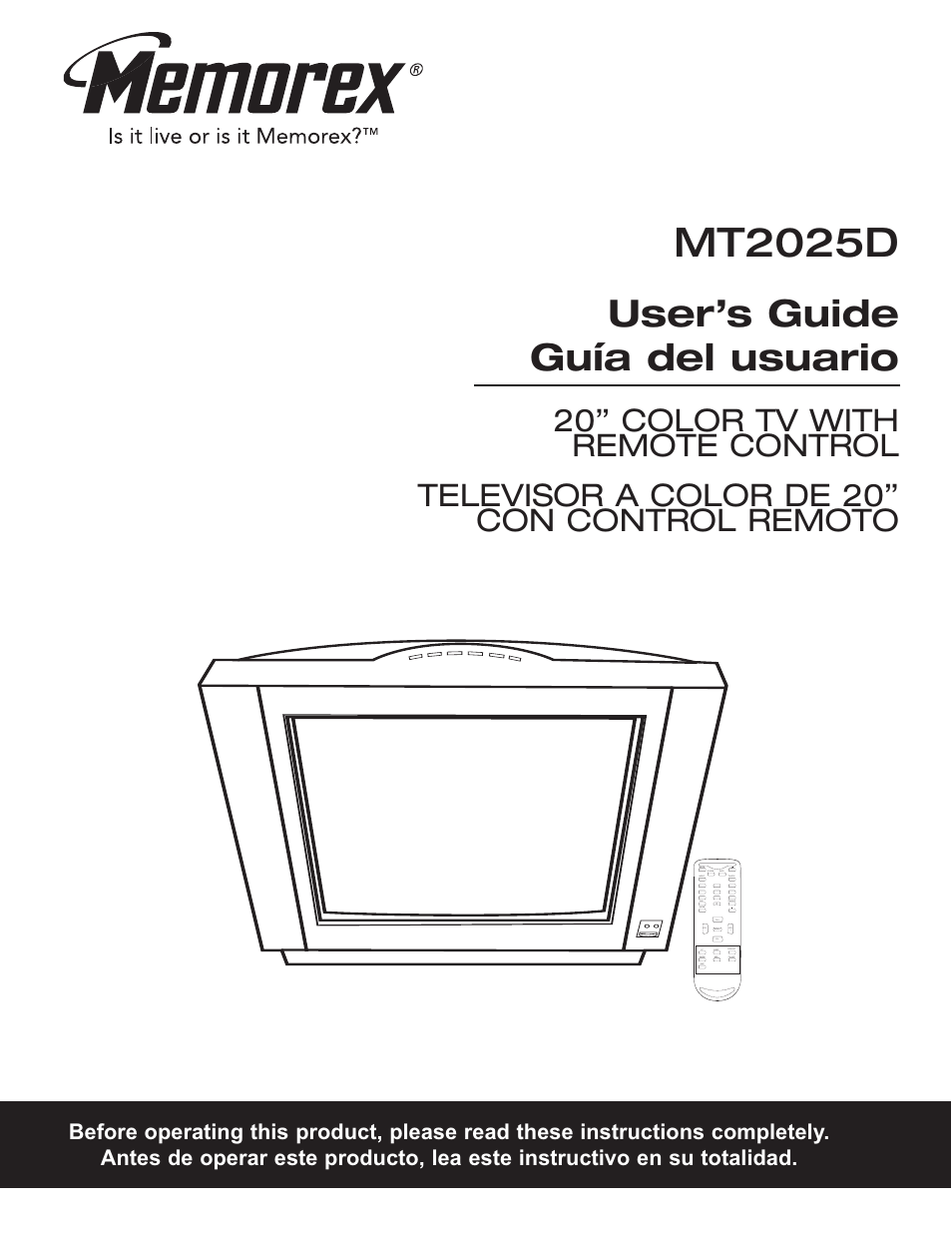 Memorex MT2025D User Manual | 76 pages