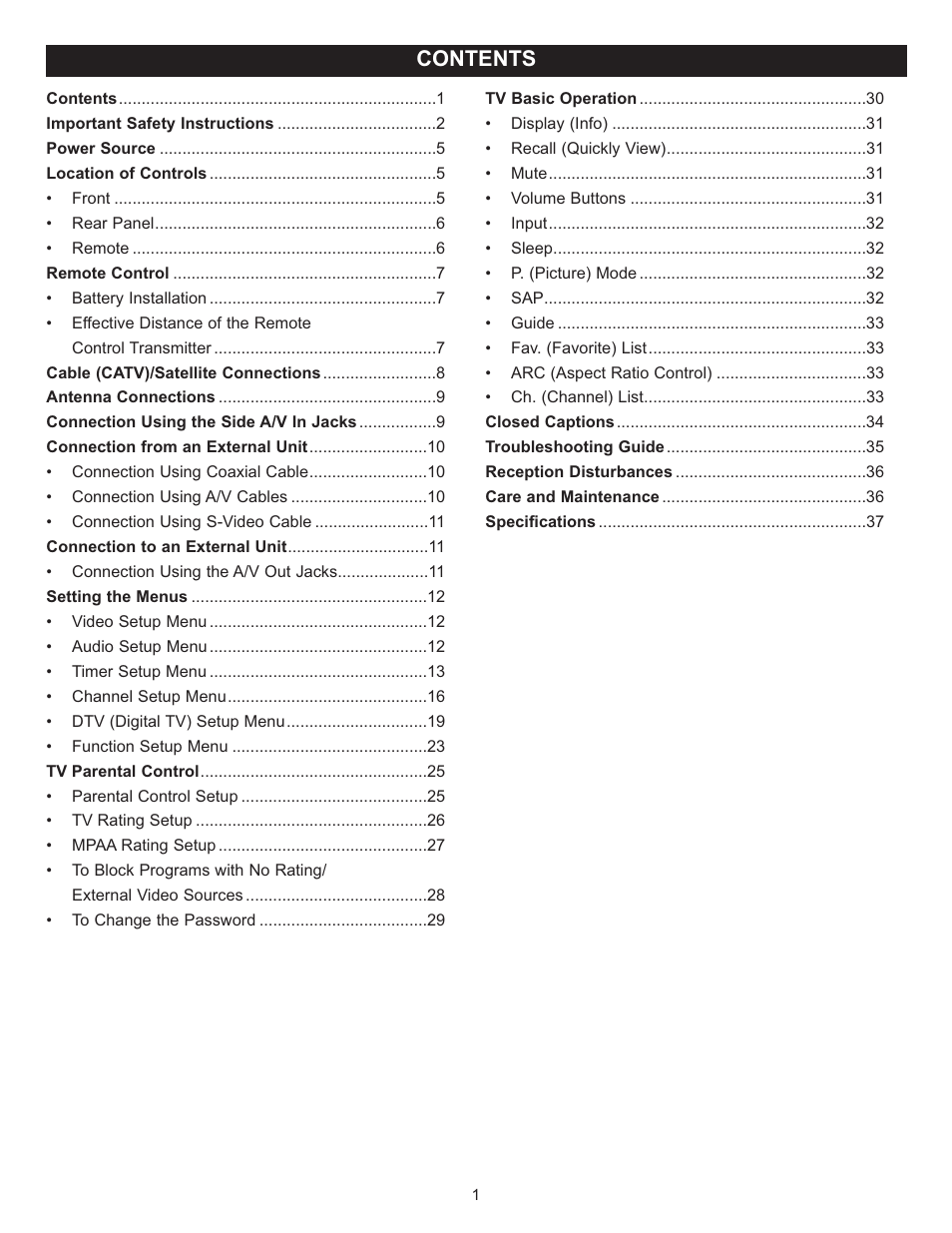 Memorex MT2025D User Manual | Page 2 / 76