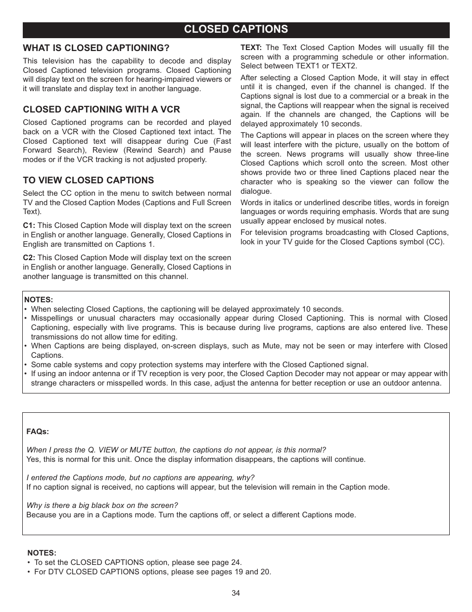 Closed captions | Memorex MT2025D User Manual | Page 35 / 76