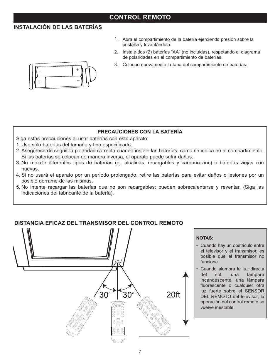 Control remoto | Memorex MT2025D User Manual | Page 45 / 76