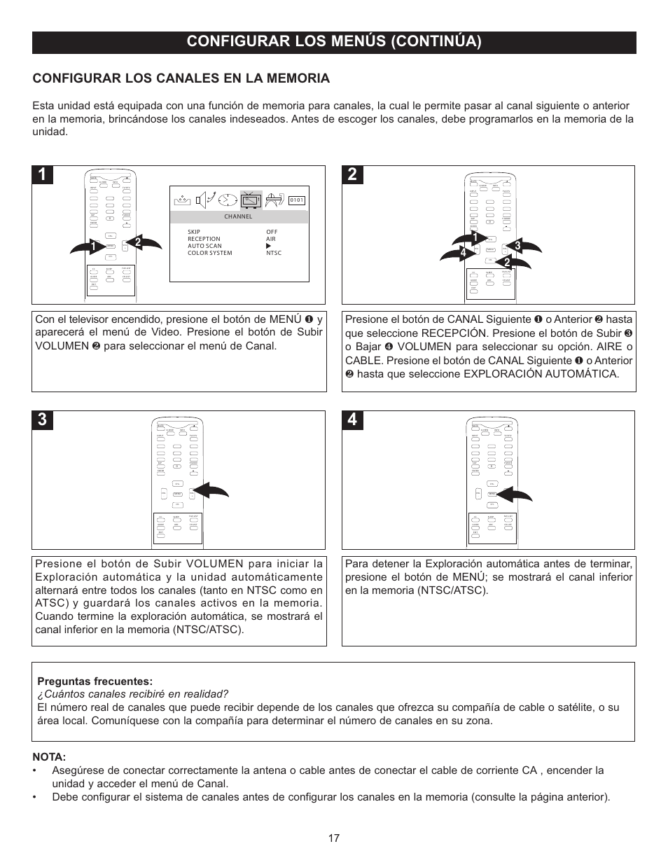 Configurar los menús (continúa) | Memorex MT2025D User Manual | Page 55 / 76