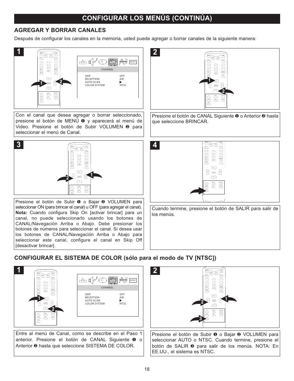 Configurar los menús (continúa) | Memorex MT2025D User Manual | Page 56 / 76