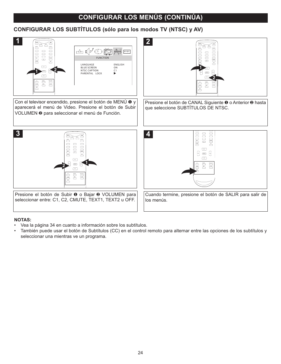 Configurar los menús (continúa) | Memorex MT2025D User Manual | Page 62 / 76