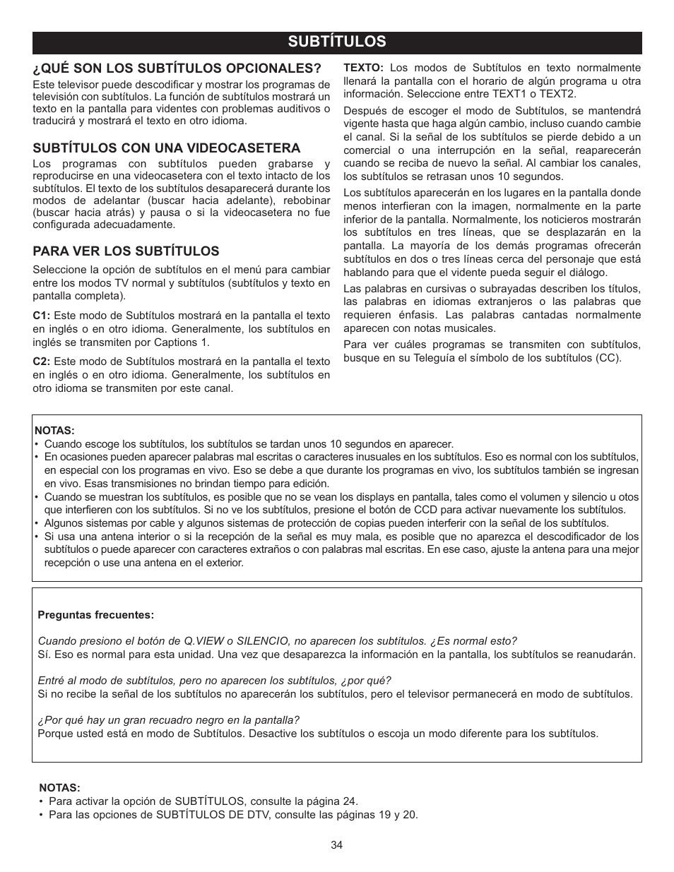 Subtítulos | Memorex MT2025D User Manual | Page 72 / 76