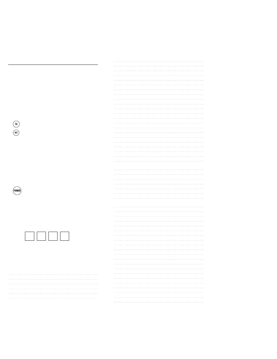 Programming tv control, Setup codes for tvs | Memorex URC 4880 User Manual | Page 5 / 19