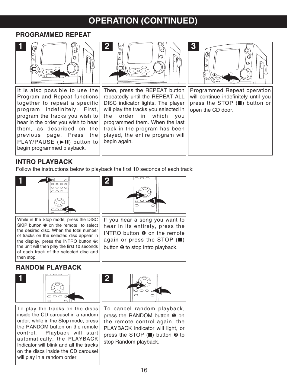 Operation (continued) | Memorex MKS8730 User Manual | Page 17 / 23