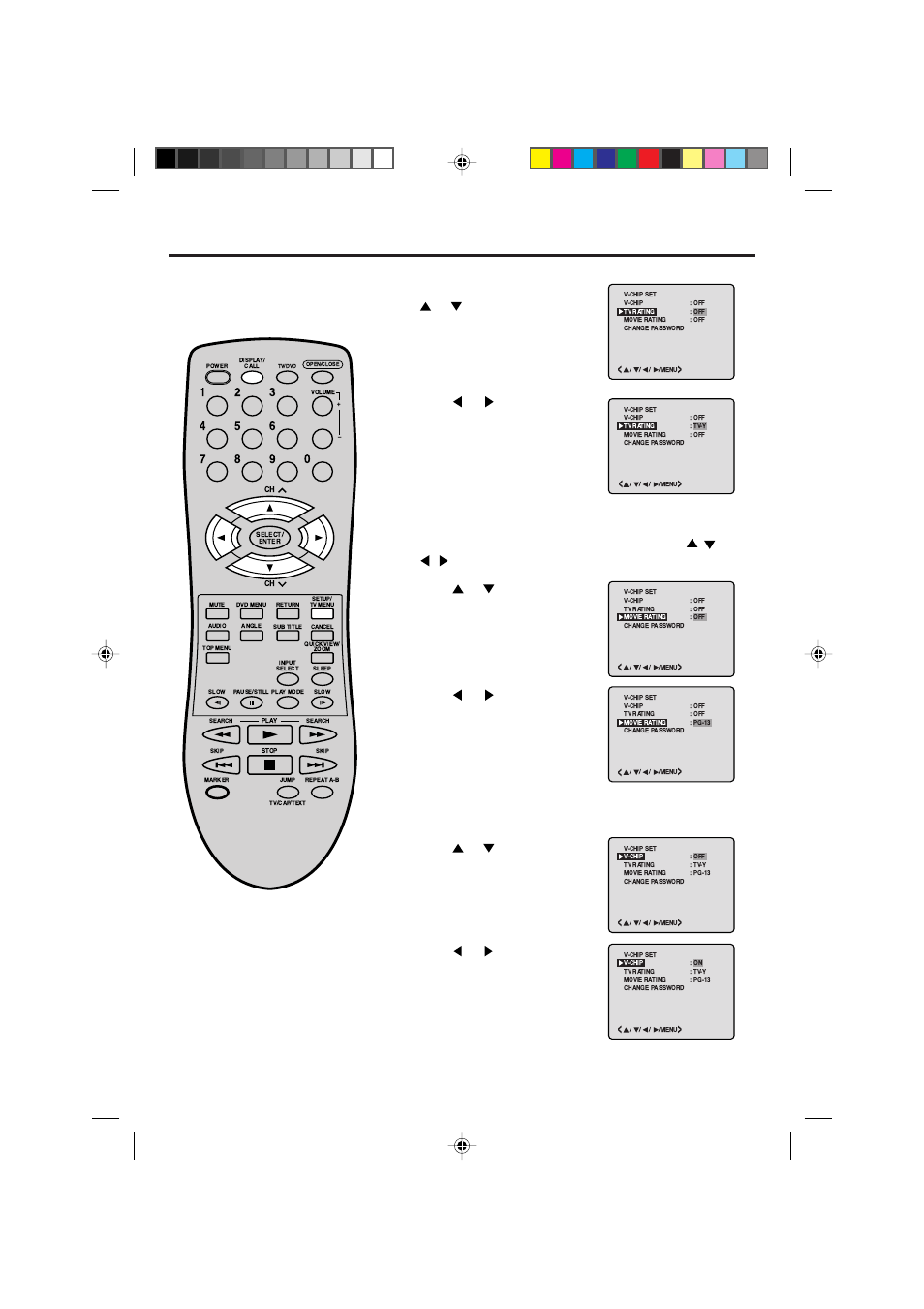 Setting the v-chip | Memorex MVD2019 User Manual | Page 20 / 90