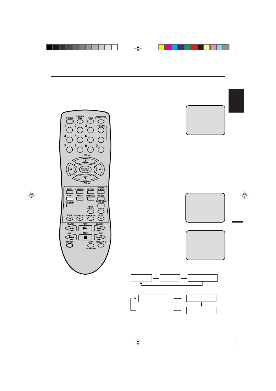 Stereo and separate audio program (sap), English, Mono+sap broadcasting | Stereo+sap broadcasting | Memorex MVD2019 User Manual | Page 23 / 90