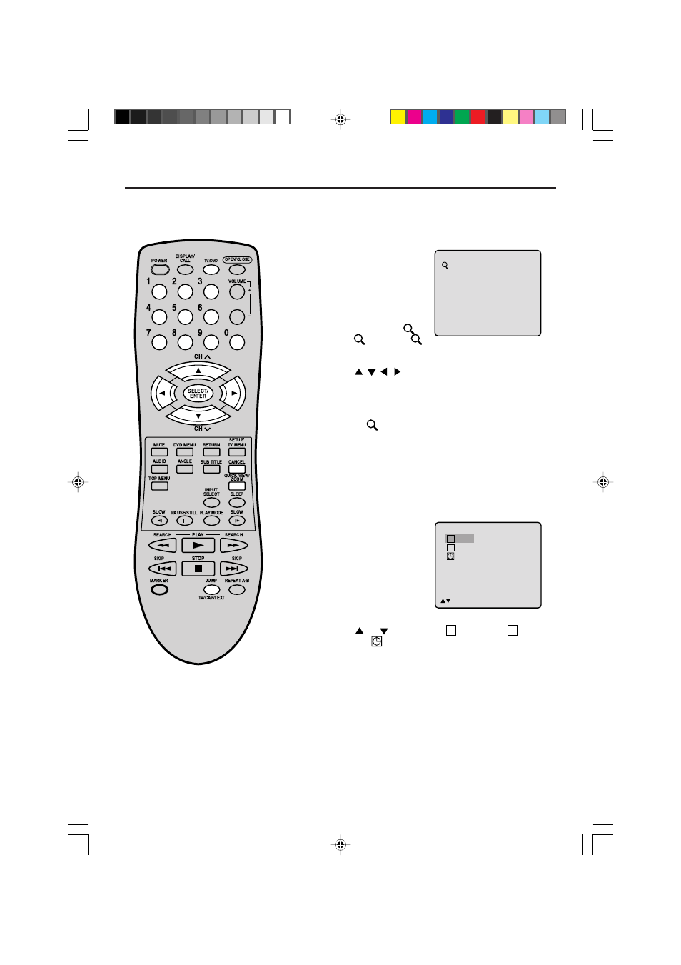 Zooming/locating desired scene, Zooming, Locating desired scene | Memorex MVD2019 User Manual | Page 28 / 90