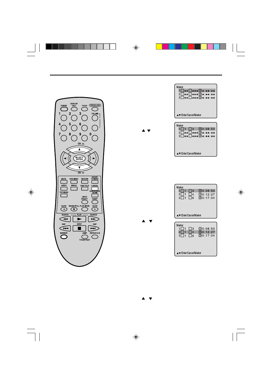 30 marking desired scenes | Memorex MVD2019 User Manual | Page 30 / 90