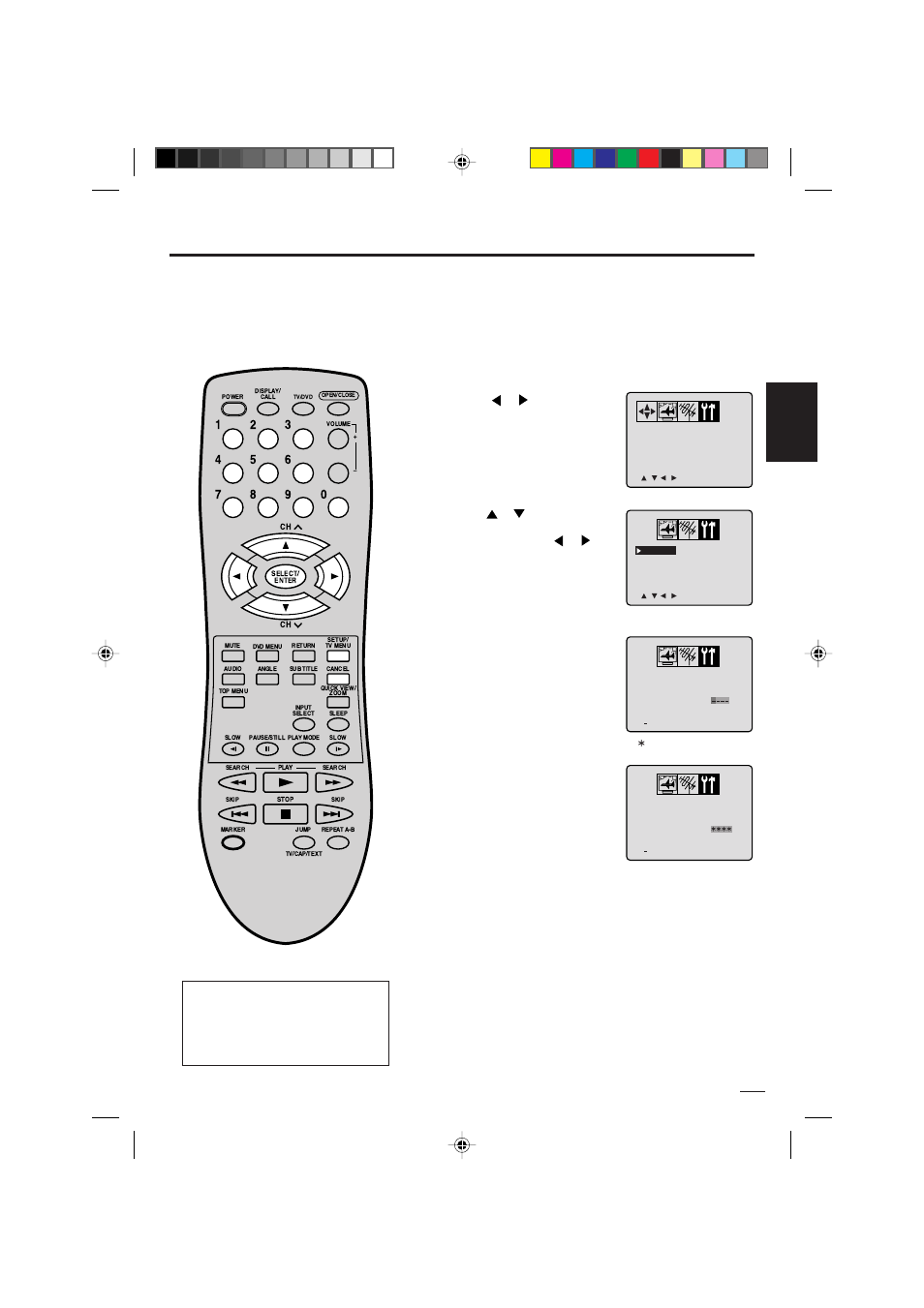 Seleccion chip-v, Esp añol, Para registre contraseña | Memorex MVD2019 User Manual | Page 63 / 90