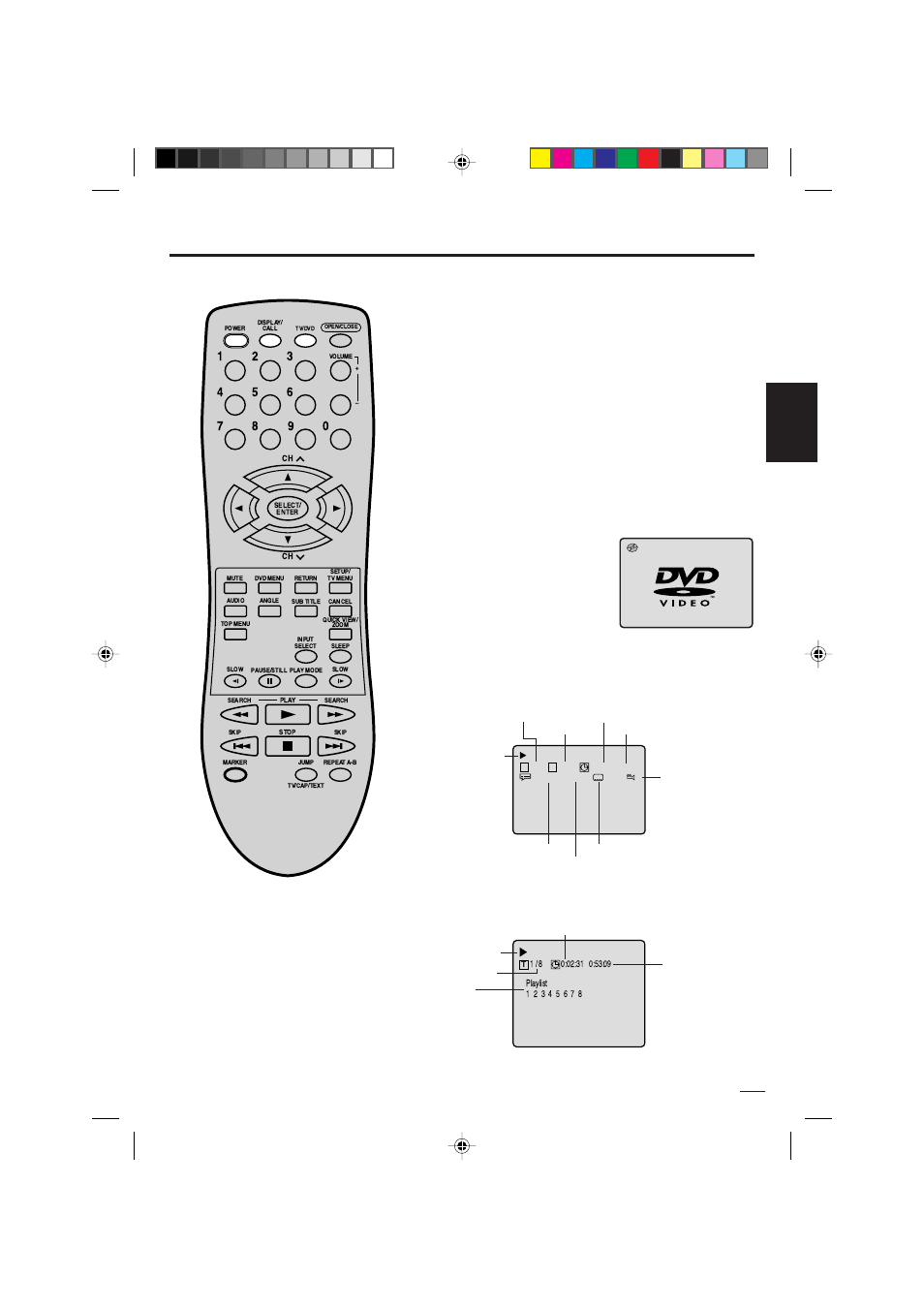 Preparación / estado del disco, Esp añol, Pantalla de estado del disco | Preparación | Memorex MVD2019 User Manual | Page 69 / 90