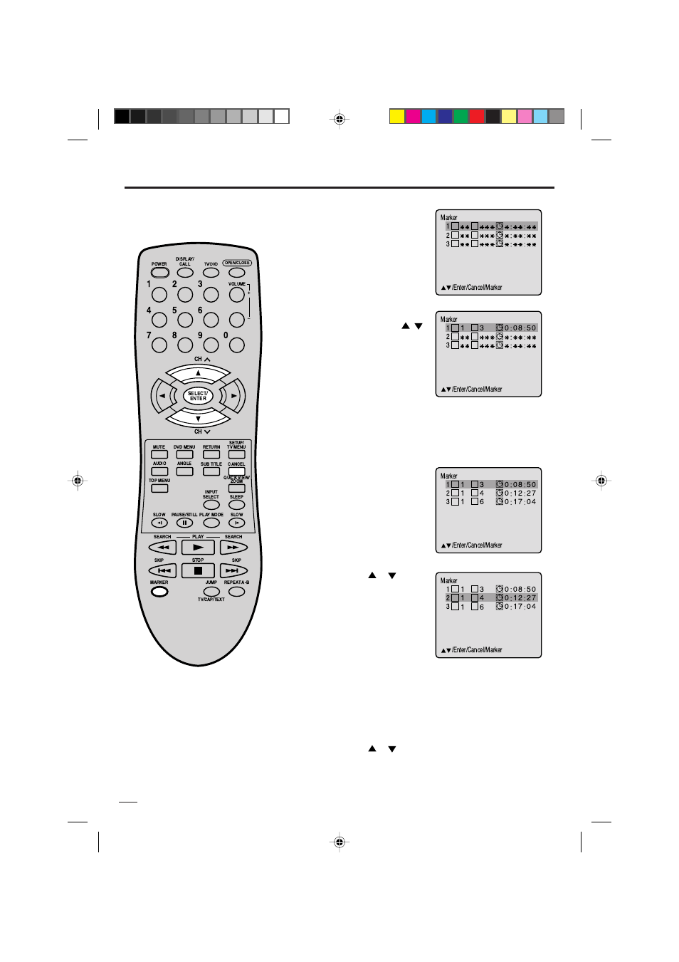 30 marcado de escenas deseadas | Memorex MVD2019 User Manual | Page 74 / 90