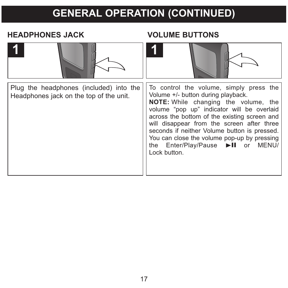 General operation (continued) | Memorex MMP8568-SPT User Manual | Page 18 / 92