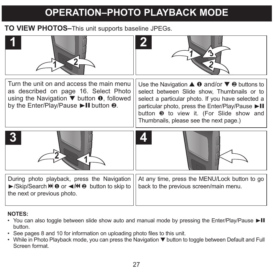 Operation–photo playback mode | Memorex MMP8568-SPT User Manual | Page 28 / 92