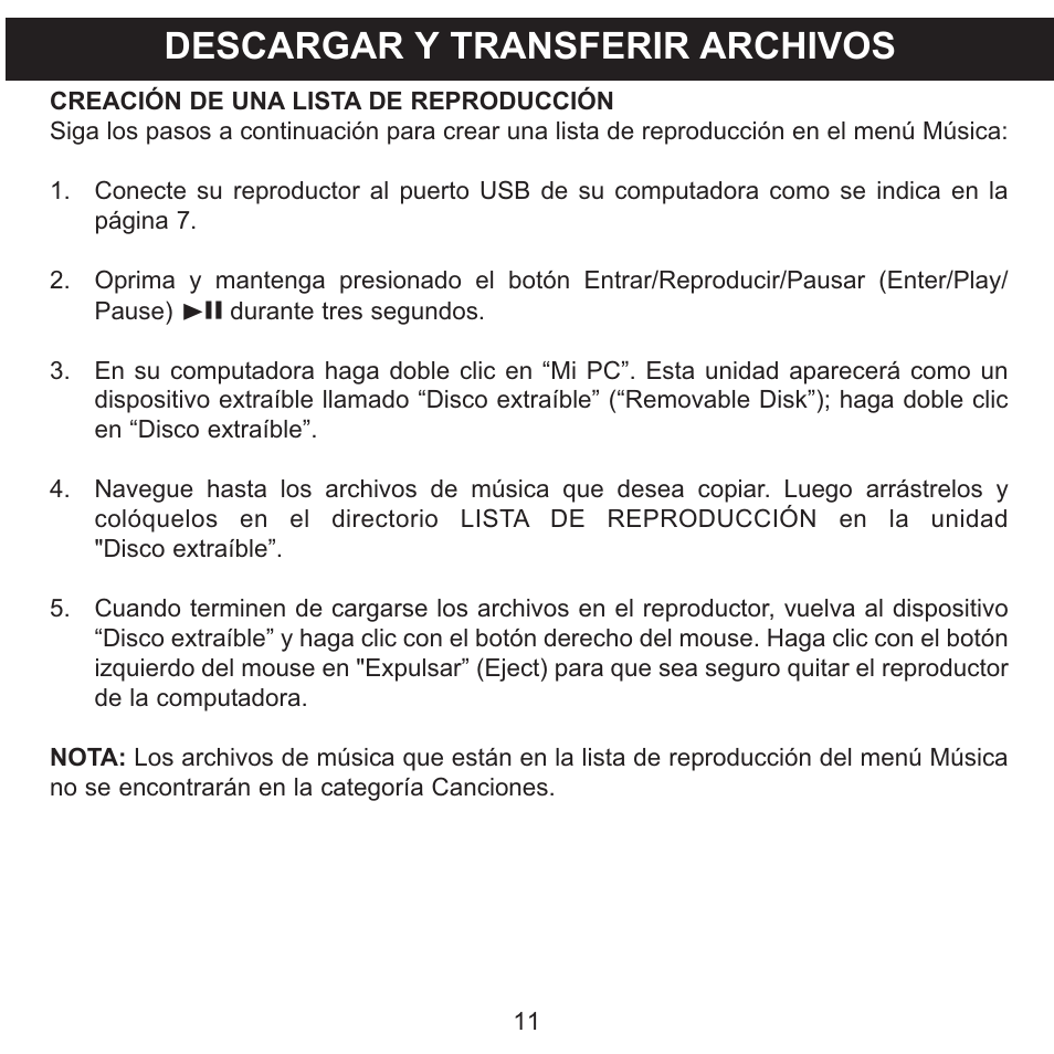 Descargar y transferir archivos | Memorex MMP8568-SPT User Manual | Page 57 / 92