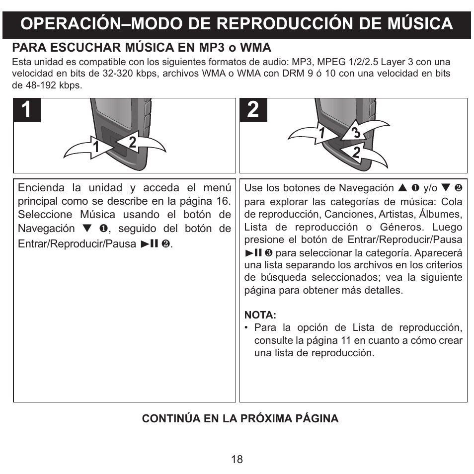Operación–modo de reproducción de música | Memorex MMP8568-SPT User Manual | Page 64 / 92