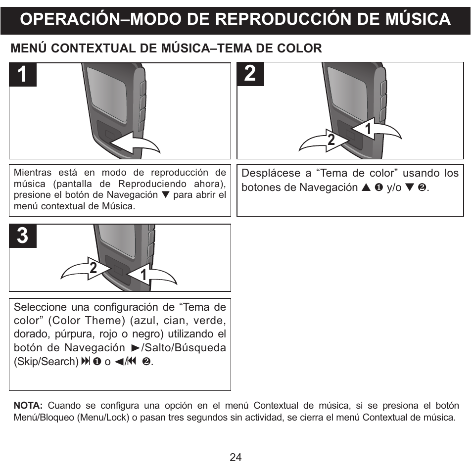 Operación–modo de reproducción de música | Memorex MMP8568-SPT User Manual | Page 70 / 92