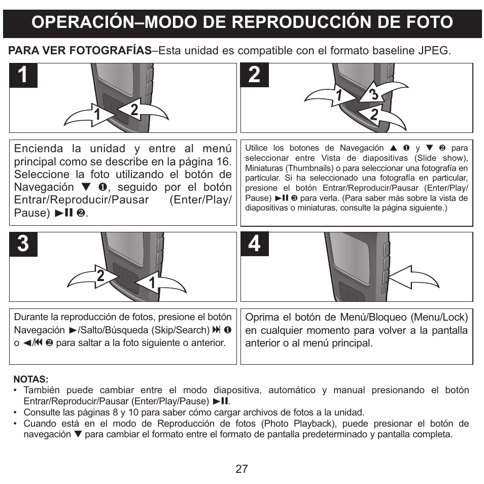 Operación–modo de reproducción de foto | Memorex MMP8568-SPT User Manual | Page 73 / 92