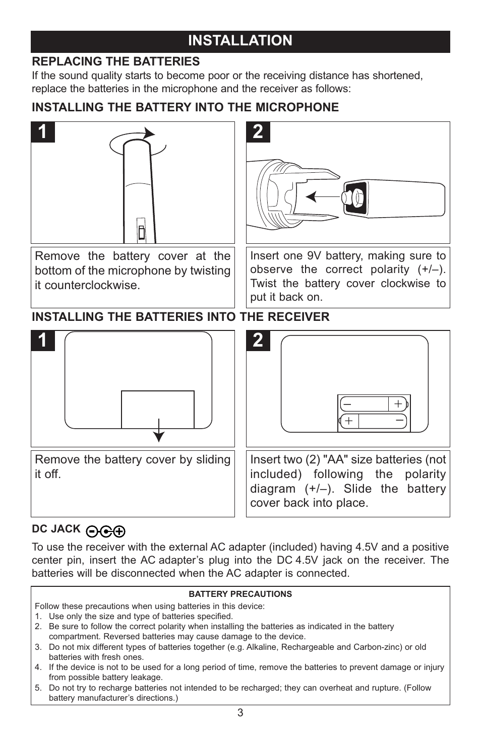 Installation | Memorex MKA381 User Manual | Page 4 / 7