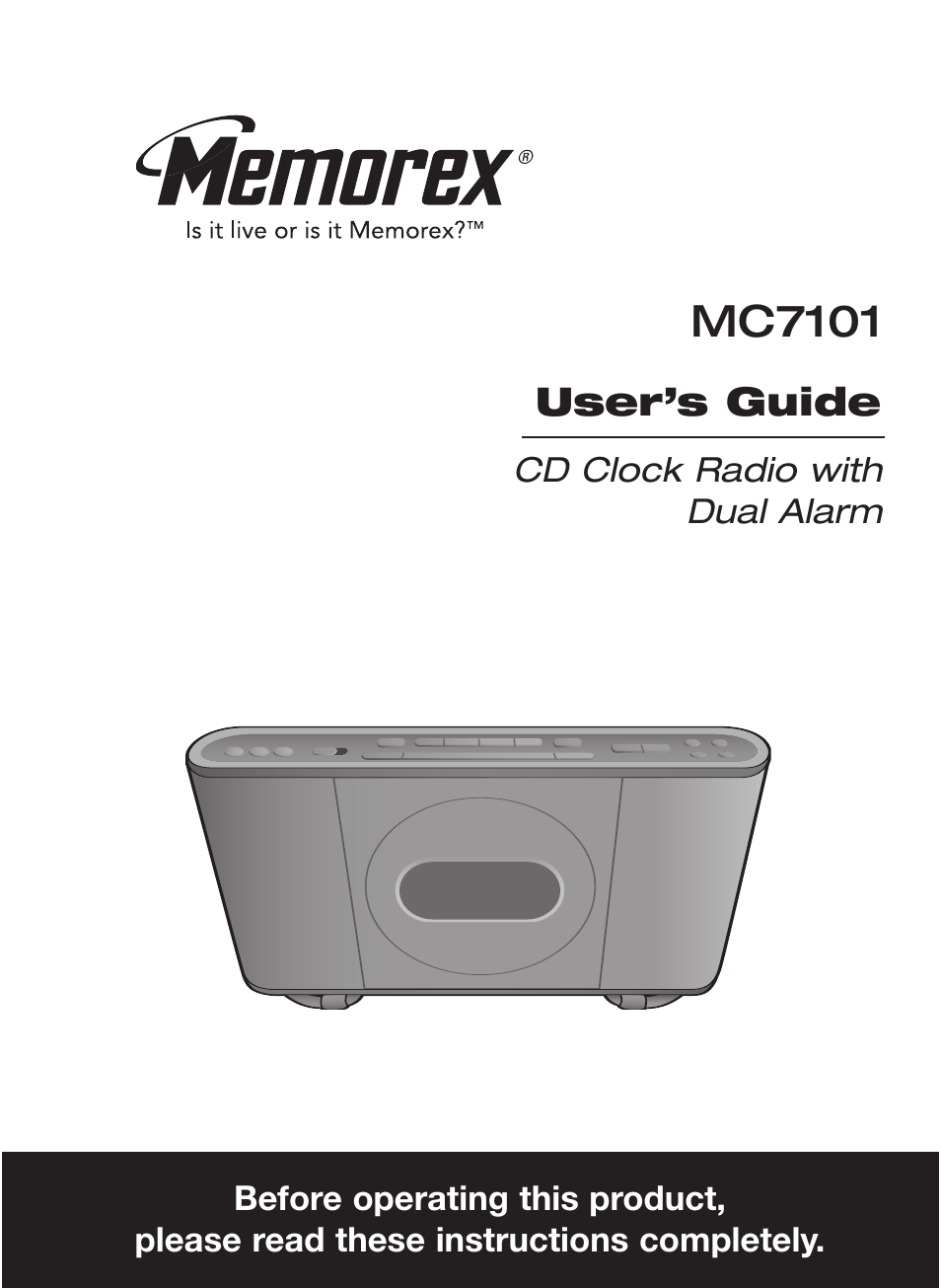 Memorex MC7101 User Manual | 22 pages