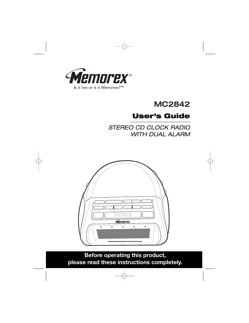 Memorex MC2842 User Manual | 19 pages