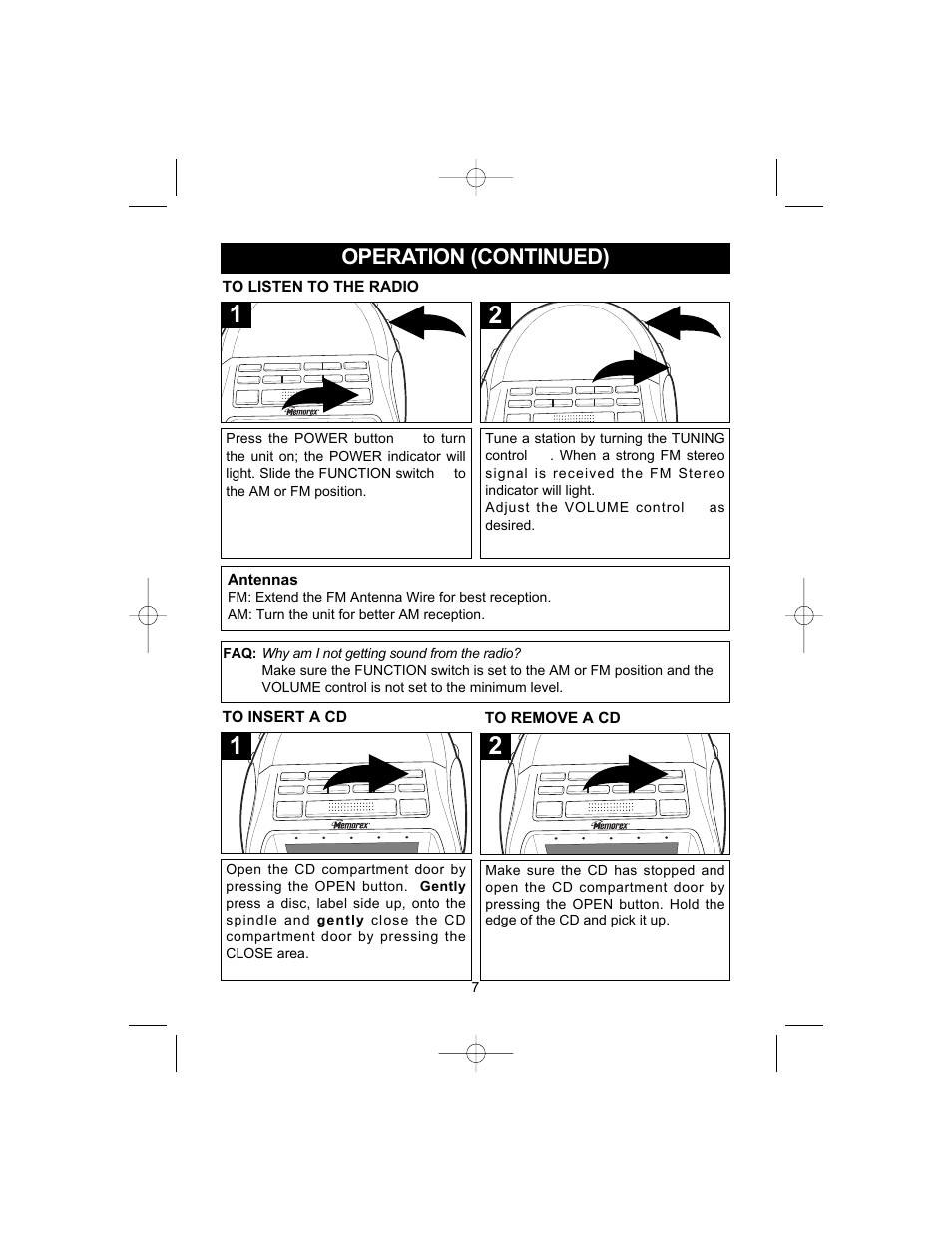 Memorex MC2842 User Manual | Page 8 / 19