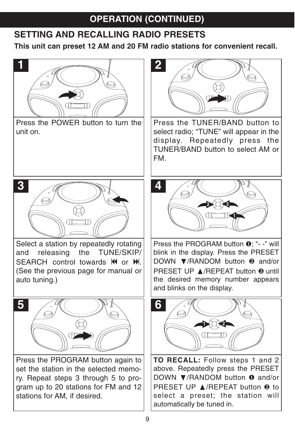 Memorex MP8805 User Manual | Page 10 / 19