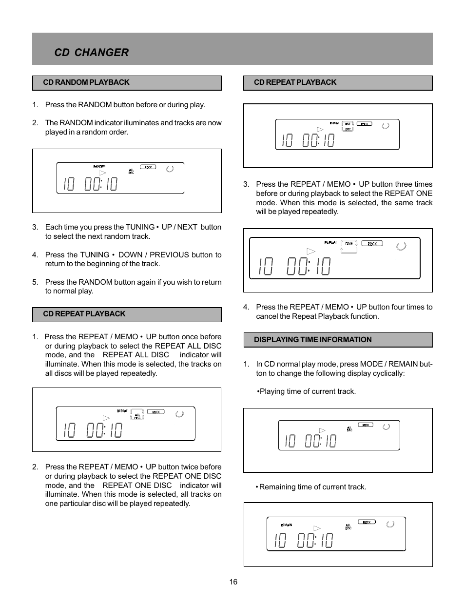 Cd changer | Memorex MX5520SPKA User Manual | Page 18 / 26