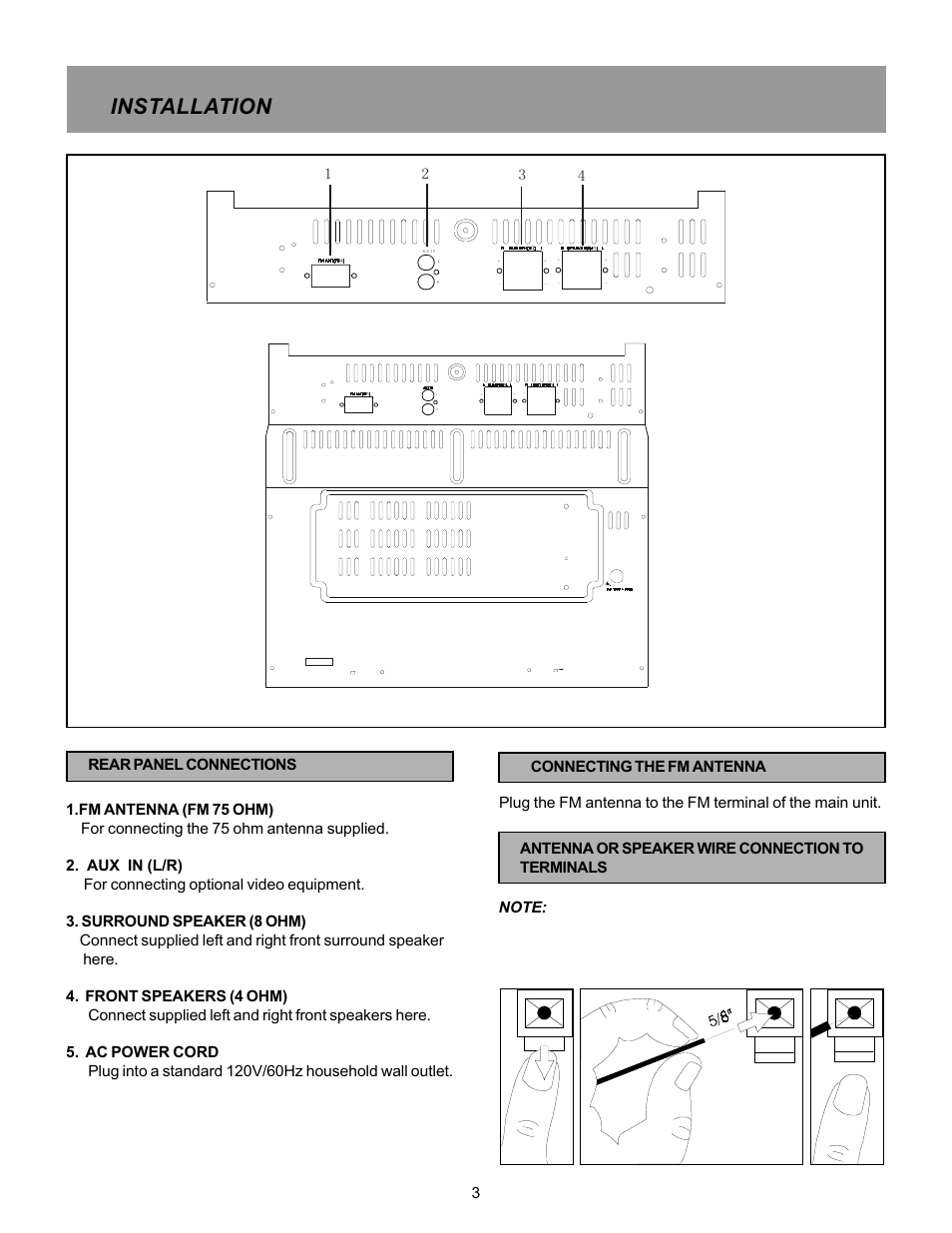 Installation | Memorex MX5520SPKA User Manual | Page 5 / 26