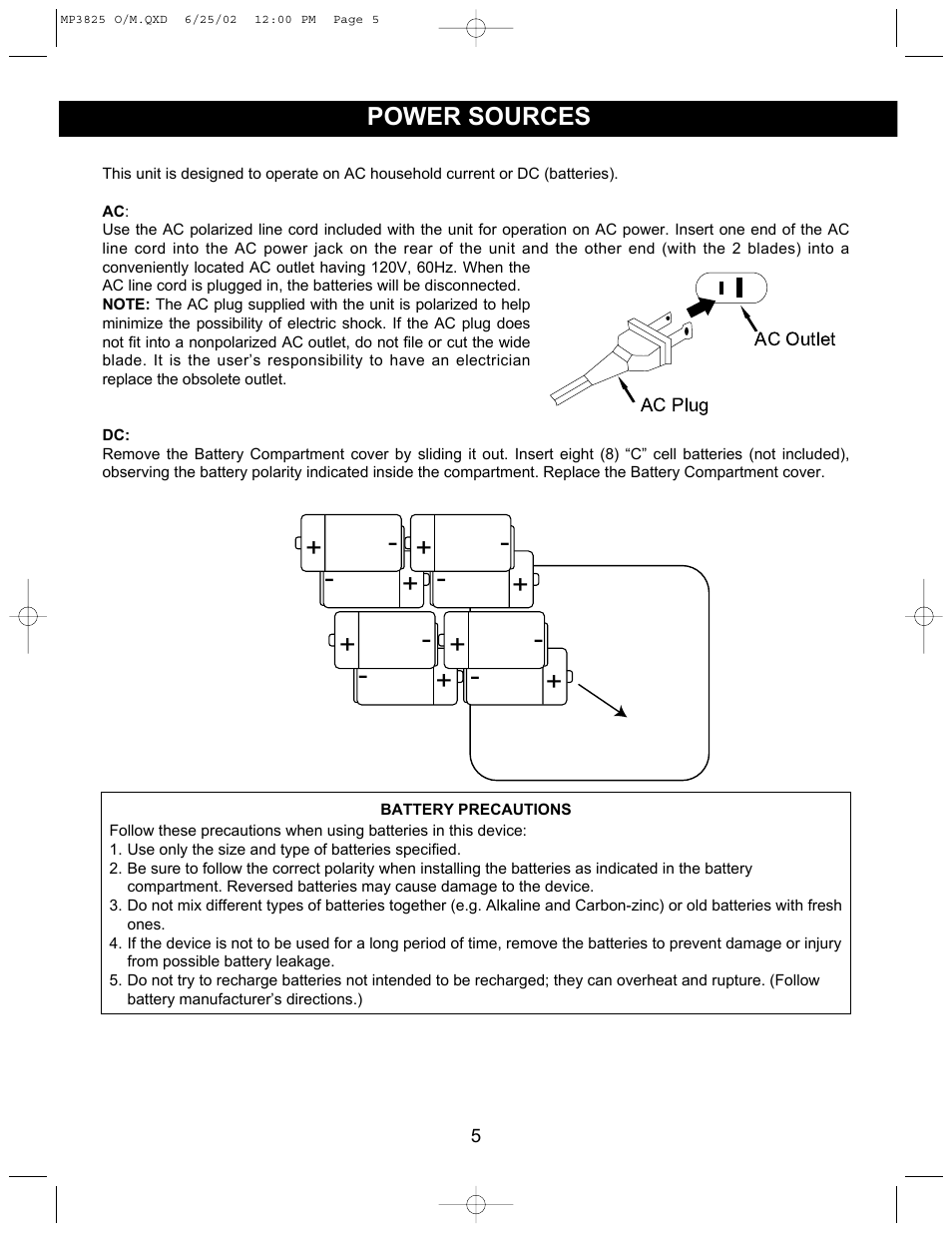 Memorex MP3825 User Manual | Page 6 / 17