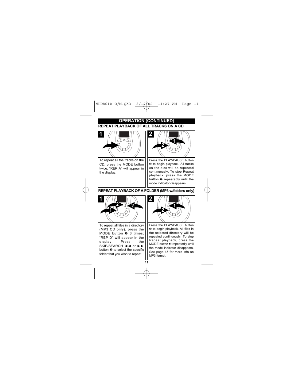 Memorex MPD8610 User Manual | Page 12 / 23