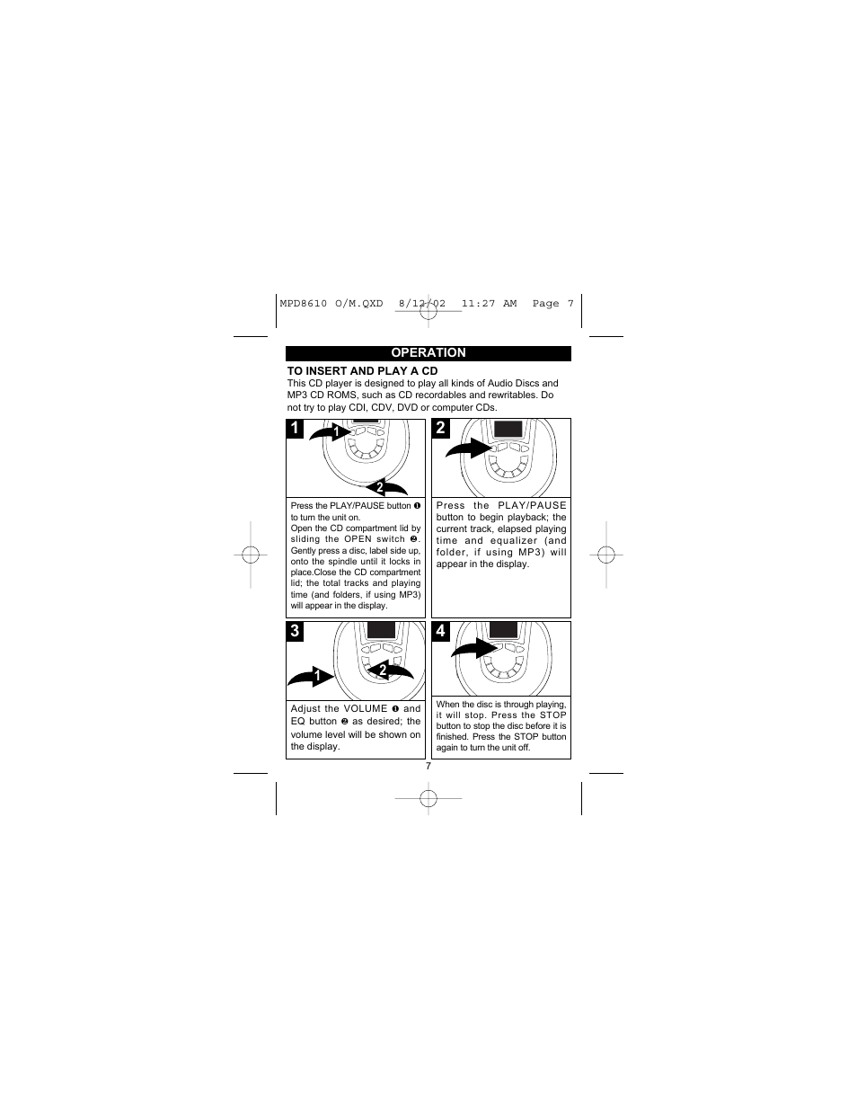 Memorex MPD8610 User Manual | Page 8 / 23