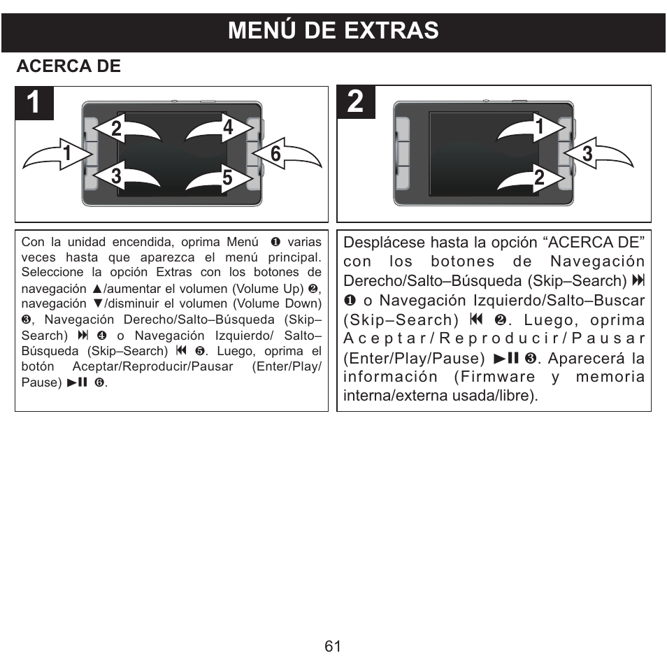 Menú de extras | Memorex MMP9008 User Manual | Page 132 / 142