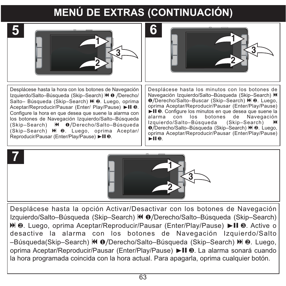 Menú de extras (continuación) | Memorex MMP9008 User Manual | Page 134 / 142